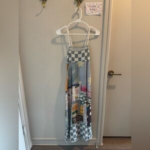 Nordstrom Multicolor Patchwork Maxi Dress